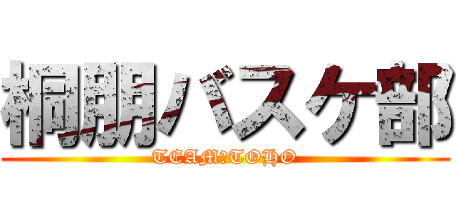 桐朋バスケ部 (TEAM　TOHO)