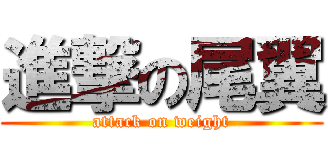 進撃の尾翼 (attack on weight)