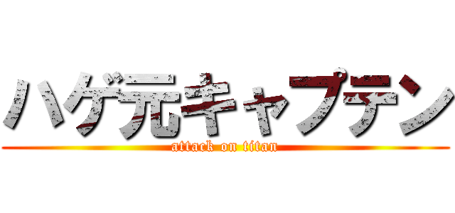 ハゲ元キャプテン (attack on titan)