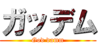 ガッデム (God damm)