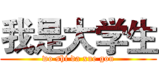 我是大学生 (wo shi da xue gou)