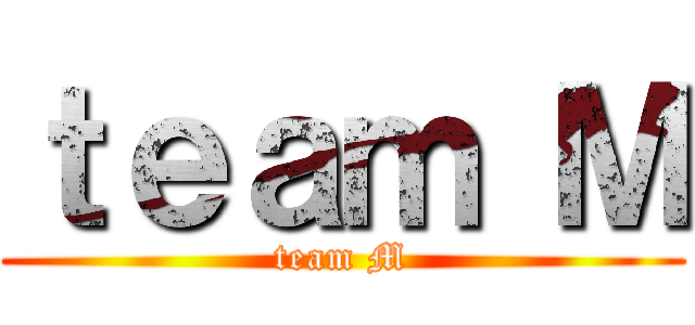 ｔｅａｍ Ｍ (team M)