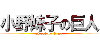 小野妹子の巨人 (attack on titan)