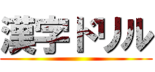 漢字ドリル ()