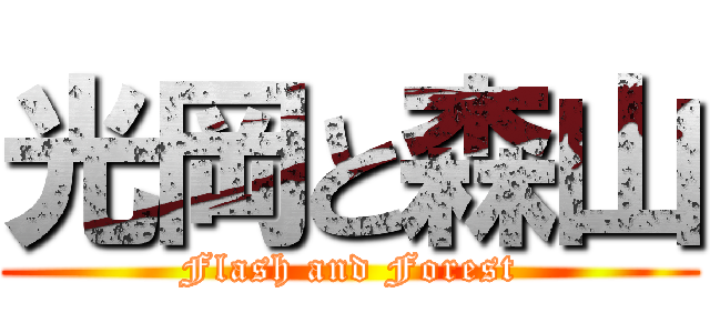 光岡と森山 (Flash and Forest)