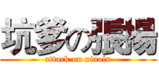 坑爹の張揚 (attack on xiaolu)