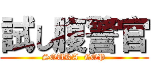 試し腹警官 (SOUKA  COP)