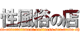 性風俗の店 (adult-entertainment business sex trade shop)