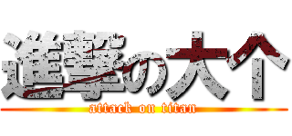 進撃の大个 (attack on titan)