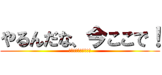 やるんだな、今ここで！ (ベルトルト・フーバー)