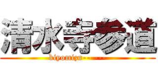 清水寺参道 (kiyomizu------)