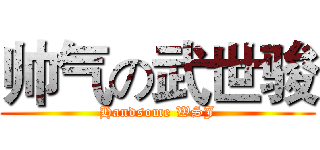 帅气の武世骏 (Handsome WSJ)