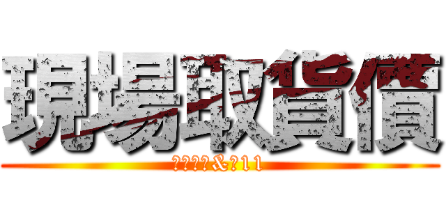 現場取貨價 (美安大會&雙11)