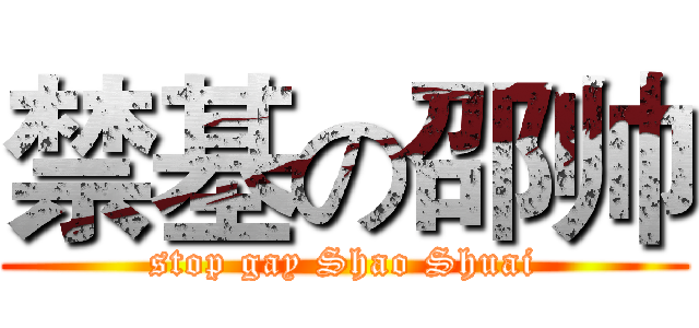 禁基の邵帅 (stop gay Shao Shuai)