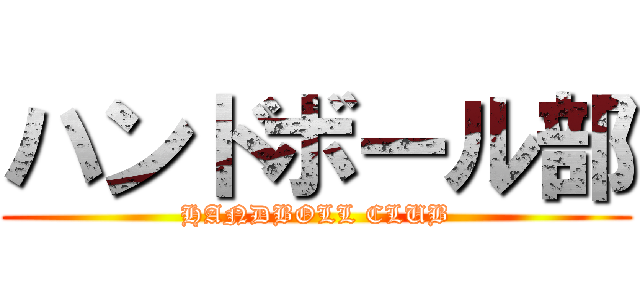 ハンドボール部 (HANDBOLL CLUB)