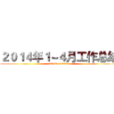 ２０１４年１－４月工作总结 (attack on titan)