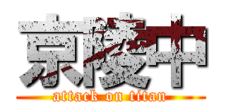 京陵中 (attack on titan)