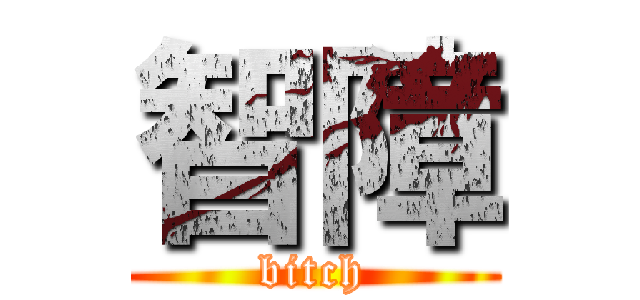 智障 (bitch)