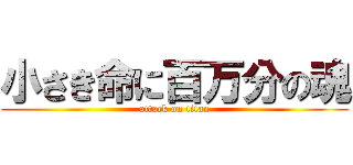 小さき命に百万分の魂 (attack on titan)