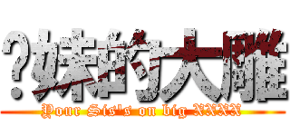 您妹的大雕 (Your Sis\'s on big XXXX)