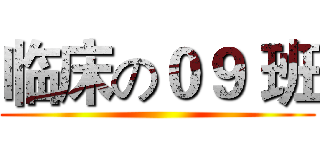 临床の０９ 班 ()