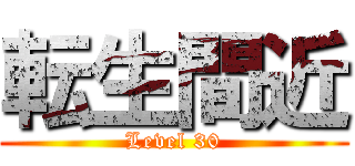 転生間近 (Level 30)