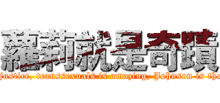 蘿莉就是奇蹟 (Lolita is a miracle, metamorphosis is justice, transsexuals is amazing, Johnson is the only disease, animation is invincible)