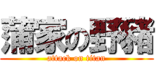 蒲家の野豬 (attack on titan)