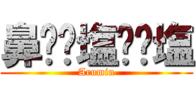 鼻⭐︎塩⭐︎塩 (Arumin)