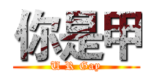 你是甲 (U R Gay)