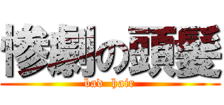 惨劇の頭髪 (bad  hair)