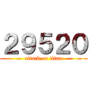 ２９５２０ (attack on titan)