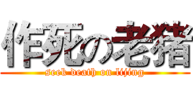 作死の老猪 (seek death on lijing)