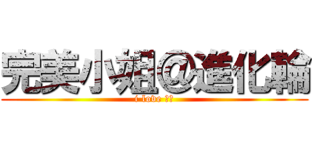 完美小姐＠進化輪 (i love 完美)