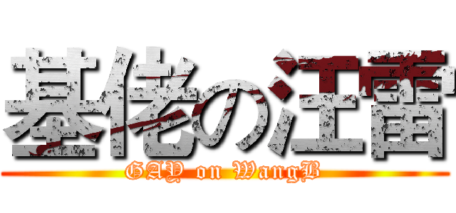 基佬の汪雷 (GAY on WangB)