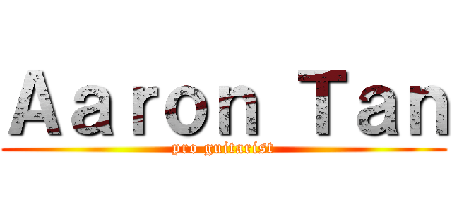 Ａａｒｏｎ Ｔａｎ (pro guitarist)