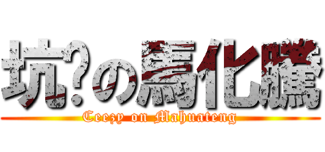 坑爹の馬化騰 (Ceezy on Mahuateng)