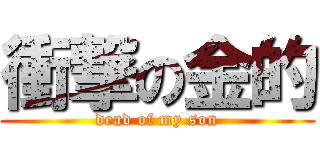 衝撃の金的 (dead of my son)