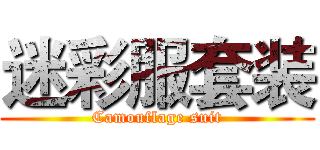 迷彩服套装 (Camouflage suit)