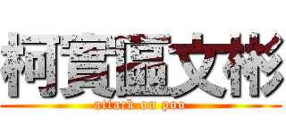 柯實區文彬 (attack on poo)