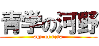 青学の河野 (agu of rena)