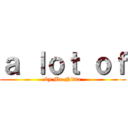 ａ ｌｏｔ ｏｆ (by Mr.Nitta)