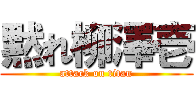 黙れ柳澤壱 (attack on titan)