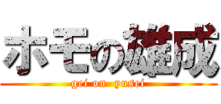 ホモの雄成 (gei on  yusei)