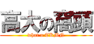 高大の窩頭 (what a TKMN)