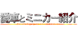 愛車とミニカー紹介 (Introducing my car and miniature car)