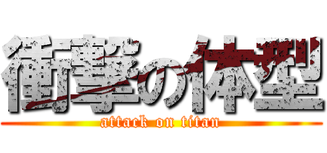 衝撃の体型 (attack on titan)