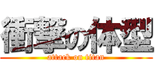 衝撃の体型 (attack on titan)