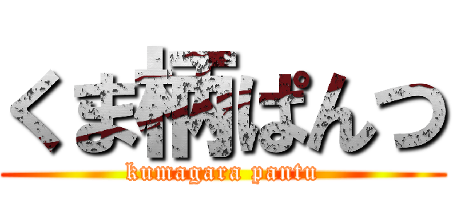 くま柄ぱんつ (kumagara pantu)