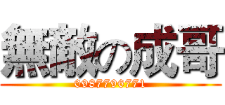 無敵の成哥 (0987796771)